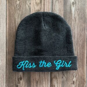 Disney Loungefly Gray Beanie with Teal Embroidery